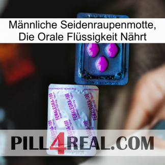 Männliche Seidenraupenmotte, Die Orale Flüssigkeit Nährt 37
